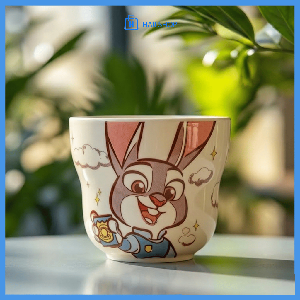 Cốc Sứ ZooTopia - Ly Sứ Thỏ Judy Và Cáo Nick Cực Dễ Thương, Cốc Sứ Quà Tặng Cao Cấp, Decor