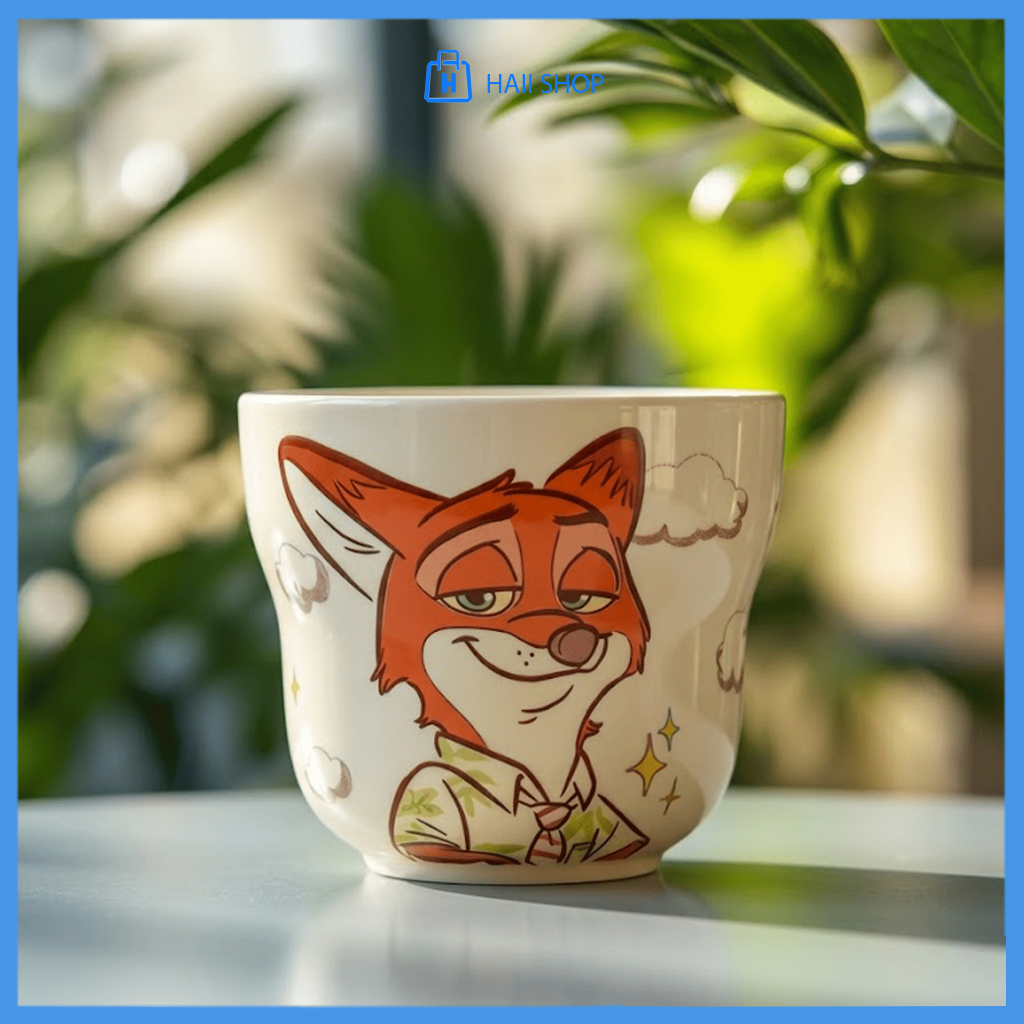 Cốc Sứ ZooTopia - Ly Sứ Thỏ Judy Và Cáo Nick Cực Dễ Thương, Cốc Sứ Quà Tặng Cao Cấp, Decor