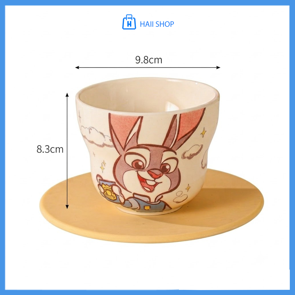 Cốc Sứ ZooTopia - Ly Sứ Thỏ Judy Và Cáo Nick Cực Dễ Thương, Cốc Sứ Quà Tặng Cao Cấp, Decor