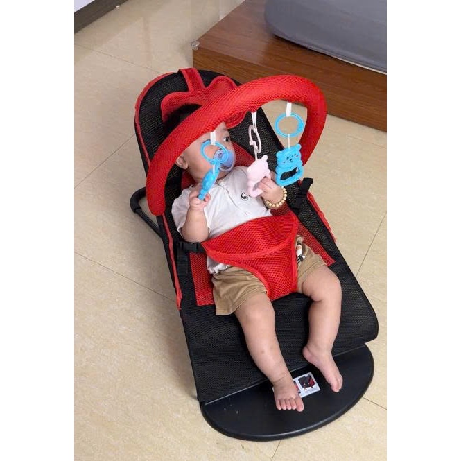 Ghế Rung Nhún Đa Năng Samkid's cho bé sơ sinh kèm đồ chơi ngộ nghĩnh
