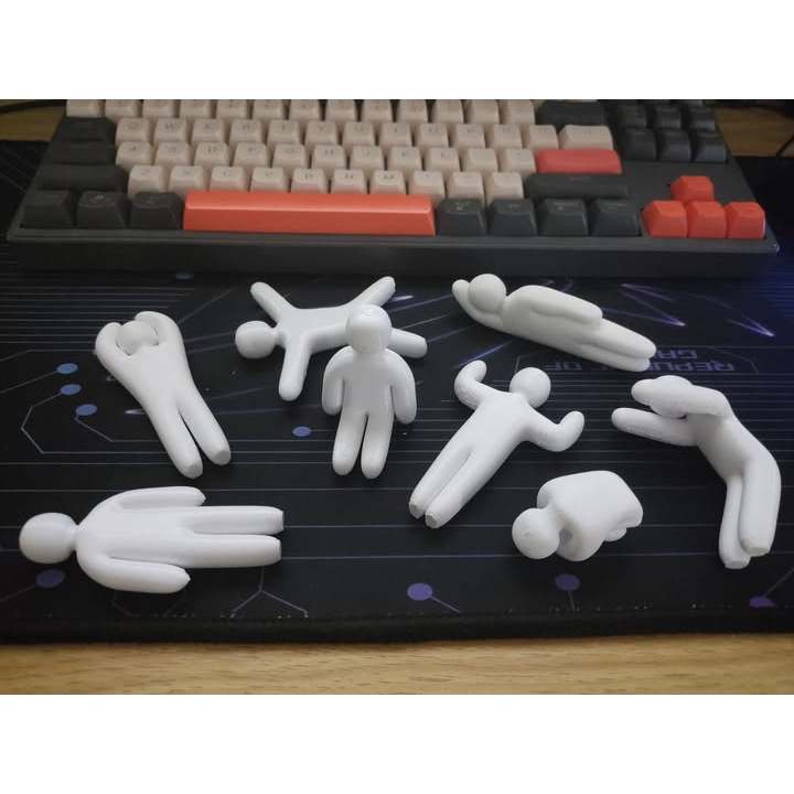 Móc Khóa  Dễ Thương In 3D Trang Trí Cặp Chìa Khóa / Balo Cute