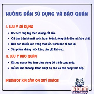 In Tem Nhãn Giấy Cán Màng INTEMTOT, Sticker Decal Nhãn Mác Dán Theo Yêu Cầu A3 Memoryprint