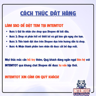 In Tem Nhãn Giấy Cán Màng INTEMTOT, Sticker Decal Nhãn Mác Dán Theo Yêu Cầu A3 Memoryprint