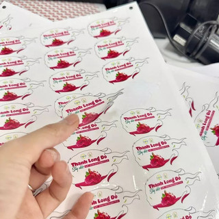 In Tem Nhãn Giấy Cán Màng INTEMTOT, Sticker Decal Nhãn Mác Dán Theo Yêu Cầu A3 Memoryprint