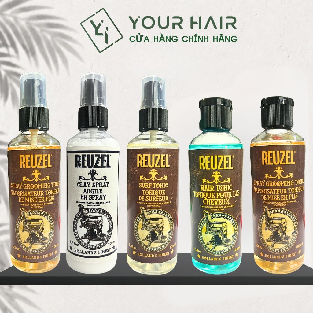 [Dùng thử] Xịt tăng độ phồng tóc Reuzel Grooming Tonic - Surf Tonic - Clay Spray - Hair Tonic | 20ml - 50ml - 100ml