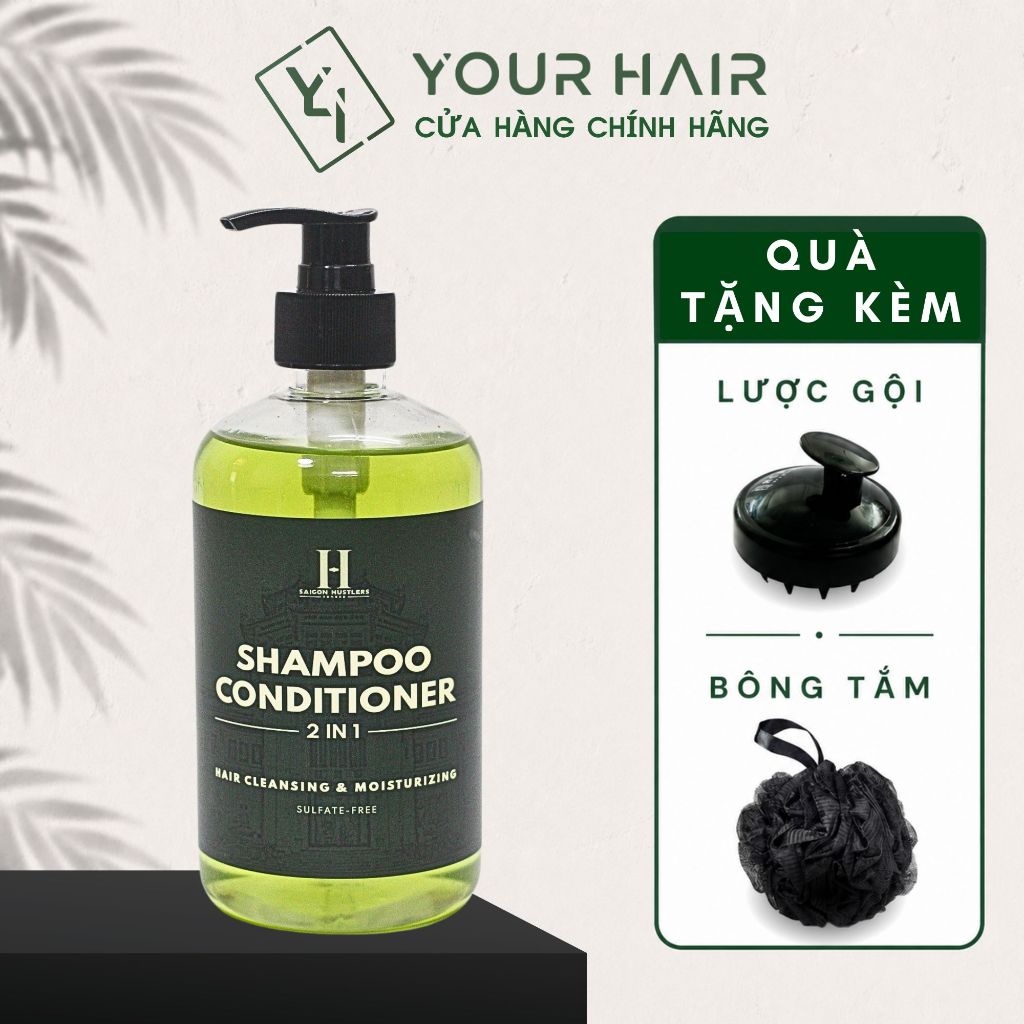 Dầu GỘI & XẢ 2 trong 1 Shampoo Conditioner 2 in 1 Saigon Hustlers 250ml | 500ml