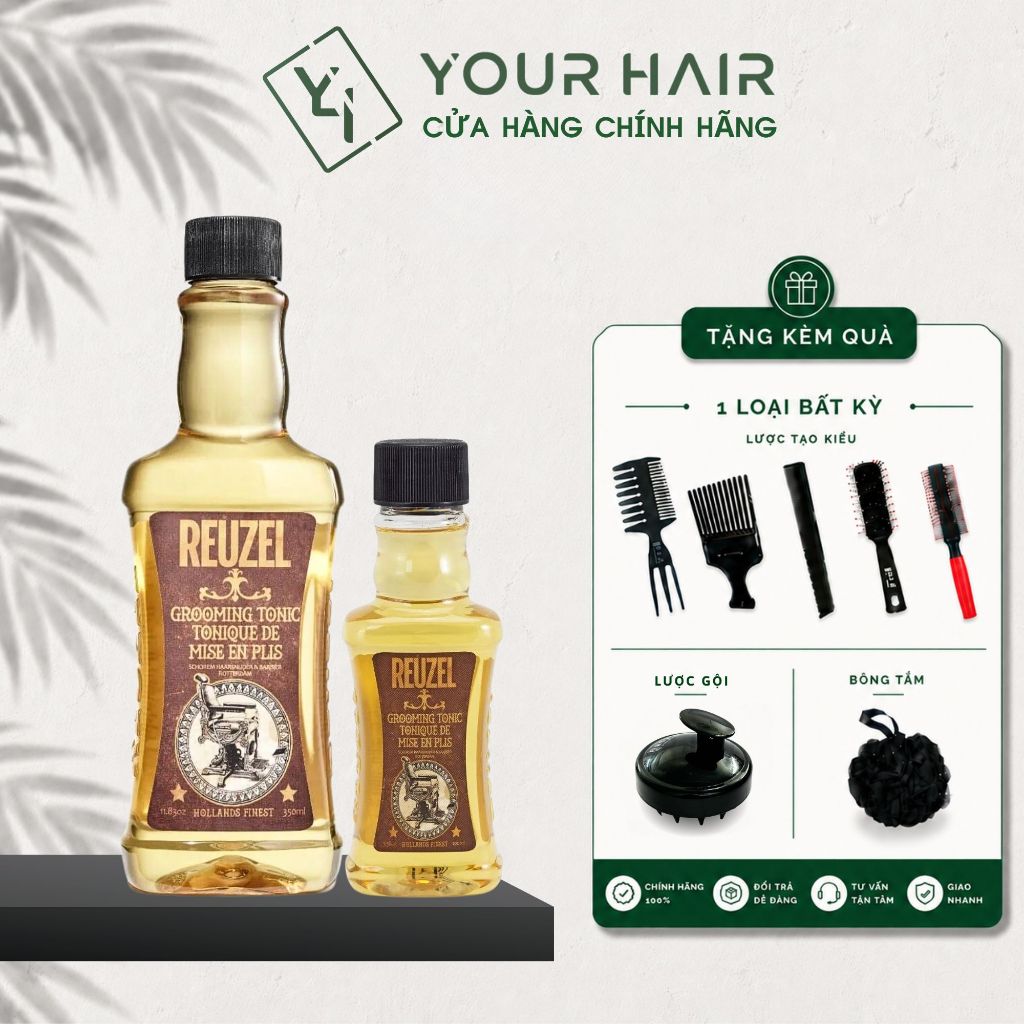 Chai dưỡng tăng độ giữ nếp cho tóc Reuzel Grooming Tonic - 350ml