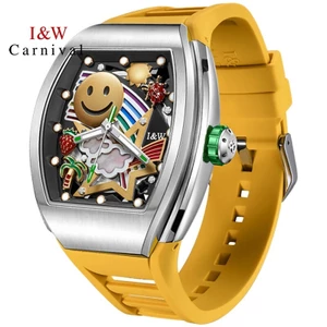 Đồng Hồ Nam Chính Hãng I&W Carnival 757G1-S5 Full Box Chống Nước Kính Sapphire (Máy Cơ Tự Động)