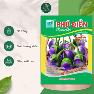 [Gói 2g~500 hạt] Hạt giống Cà Pháo Tím Siêu Quả, Chịu Nhiệt Tốt, Sinh Trưởng Khỏe, Trồng Quanh Năm