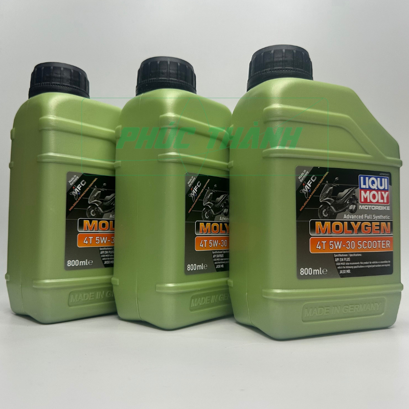 Thùng 6 Chai Dầu Nhớt Cao Cấp LIQUI MOLY MOLYGEN 4T 5W30 SCOOTER 800ml Sản Xuất Tại Đức - Chính Hãng