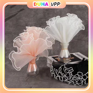 Combo 5 Cuộn Voan Dập Ly Lượn Sóng Cao 28cm Dài Gần 4 Mét DUHA 090