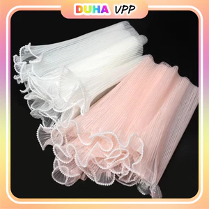 Voan Ngọc Gói Hoa Kt 28cm X 4y, Voan Sóng Viền Sóng Dùng Bó Hoa, Trang Trí Bánh Kem DUHA 090
