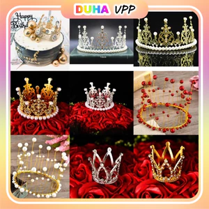 Combo 100 Vương Miện Mini Trang Trí Bánh Sinh Nhật- Bó Hoa DUHA 091