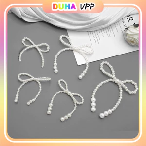 Set 10 Nơ Ngọc Trang Trí Bánh Sinh Nhật Bánh Kem, Nơ Đính Ngọc DUHA 092