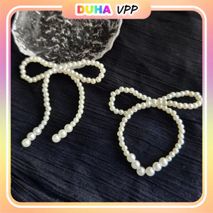 Combo 100 Dây Nơ Ngoc Trai Trắng Trang Trí Bánh Kem DUHA 092