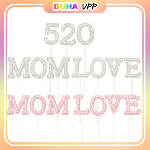 Túi 50 Set Cắm Love, Baby, Mom Trang Trí Bánh Kem DUHA 093