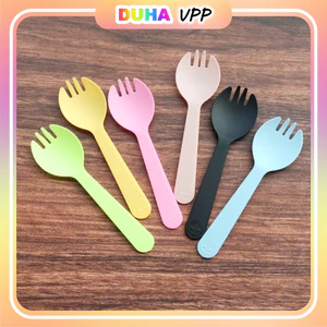 Combo 1000 Nĩa Nhựa Đẹp Ăn Bánh Kem, Dĩa Nhựa Ăn Bánh Dùng 1 Lần DUHA 094