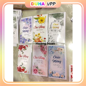 Combo 100 Thiệp Chúc Mừng Kèm Phong Bì 20/11-8/3-20/10-14/2 DUHA 098
