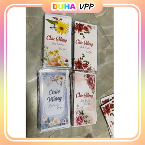 Bịch 10 Thiệp Chúc Mừng Kèm Phong Bì DUHA 098