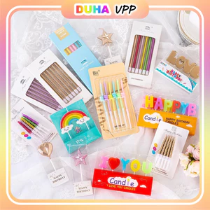 Set 10 Hộp Nến Bút Chì Cắm Bánh Sinh Nhật Kích Thước 15cm DUHA 099
