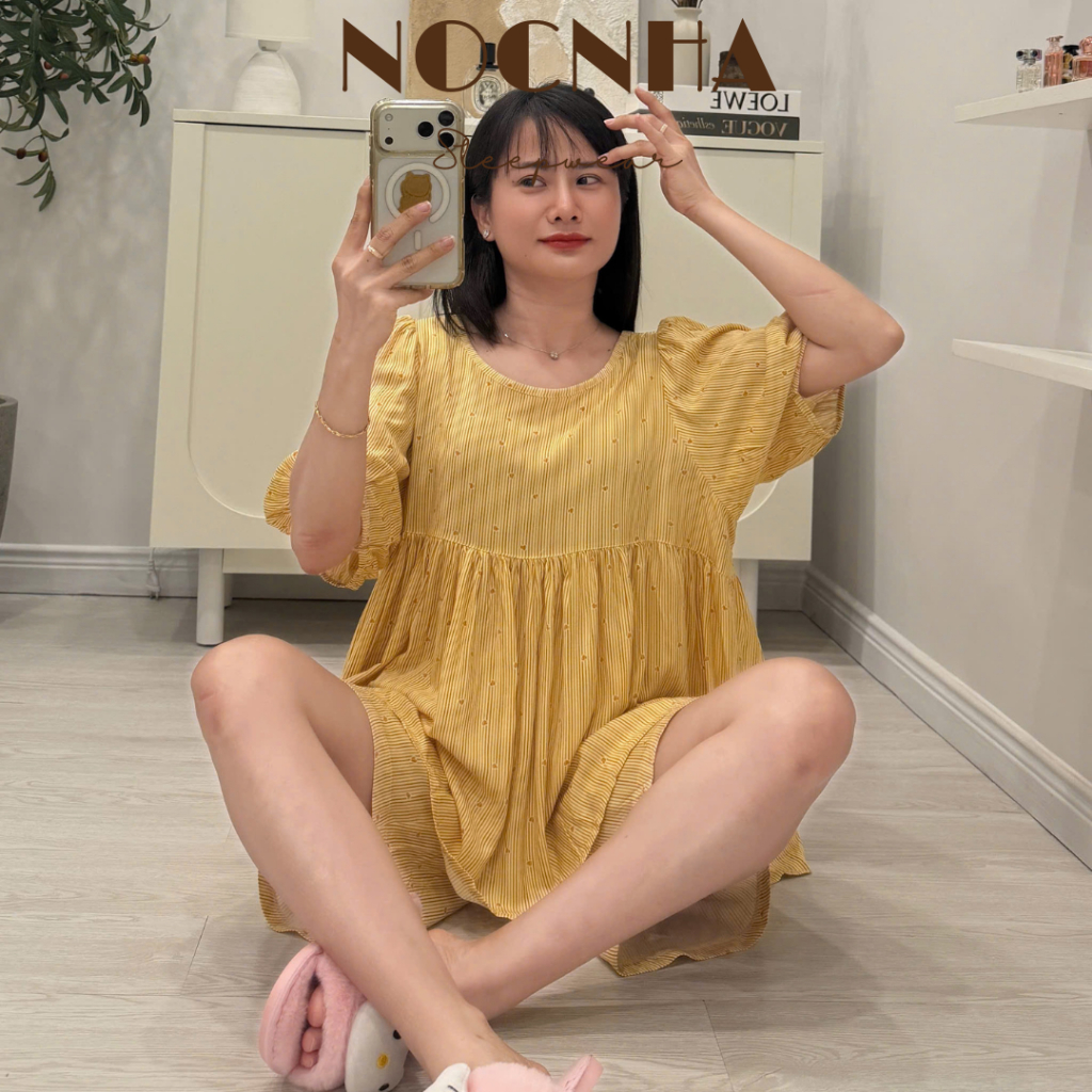 (FORM TO 50-98kg) Tole đùi ngố, áo babydoll, F21 hàng may kỹ - Nocnhasleepwear