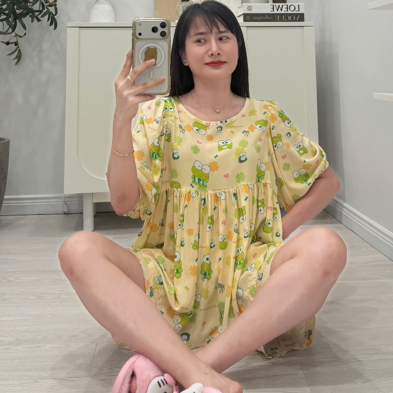 (FORM TO 50-98kg) Tole đùi ngố, áo babydoll, F21 hàng may kỹ - Nocnhasleepwear