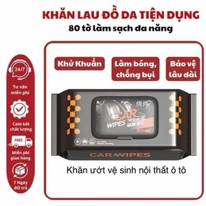 Combo 2 gói, 3 gói, 5 gói Khăn Ướt Lau Nội Thất Ô Tô Làm Bóng Nội Thất Ô Tô, Vệ Sinh Đồ Da, Giày,Túi Túi, Áo Da