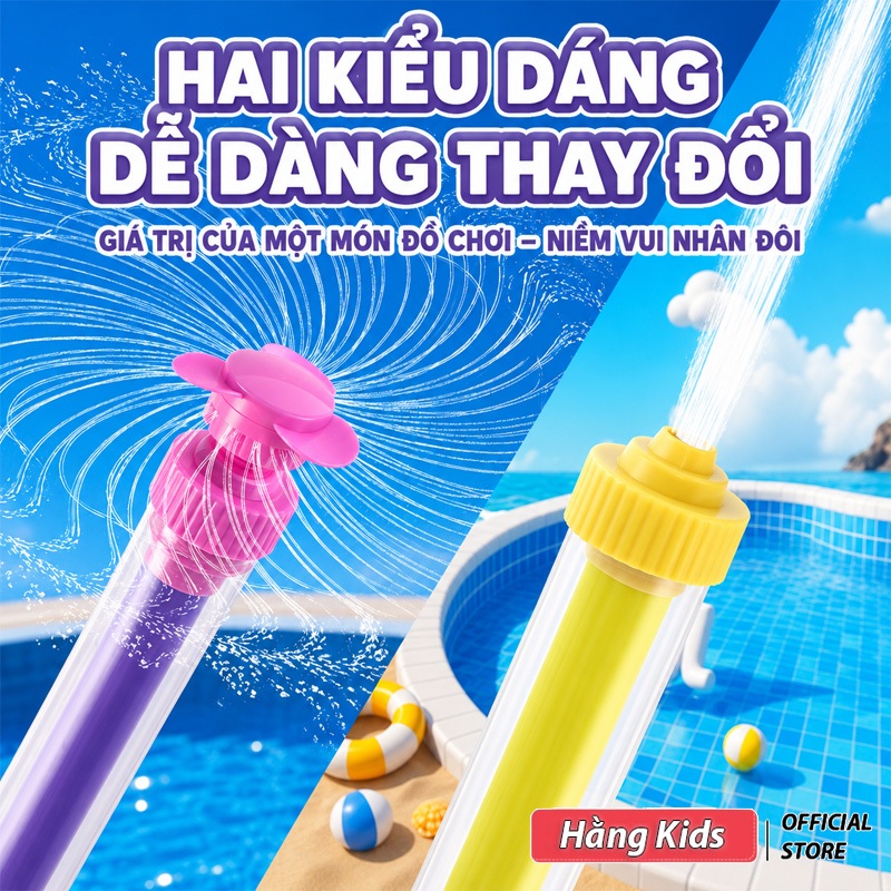 Đồ Chơi Mùa Hè – Phun Nước Pháo Hoa Đi Biển, Bể Bơi Hottrend