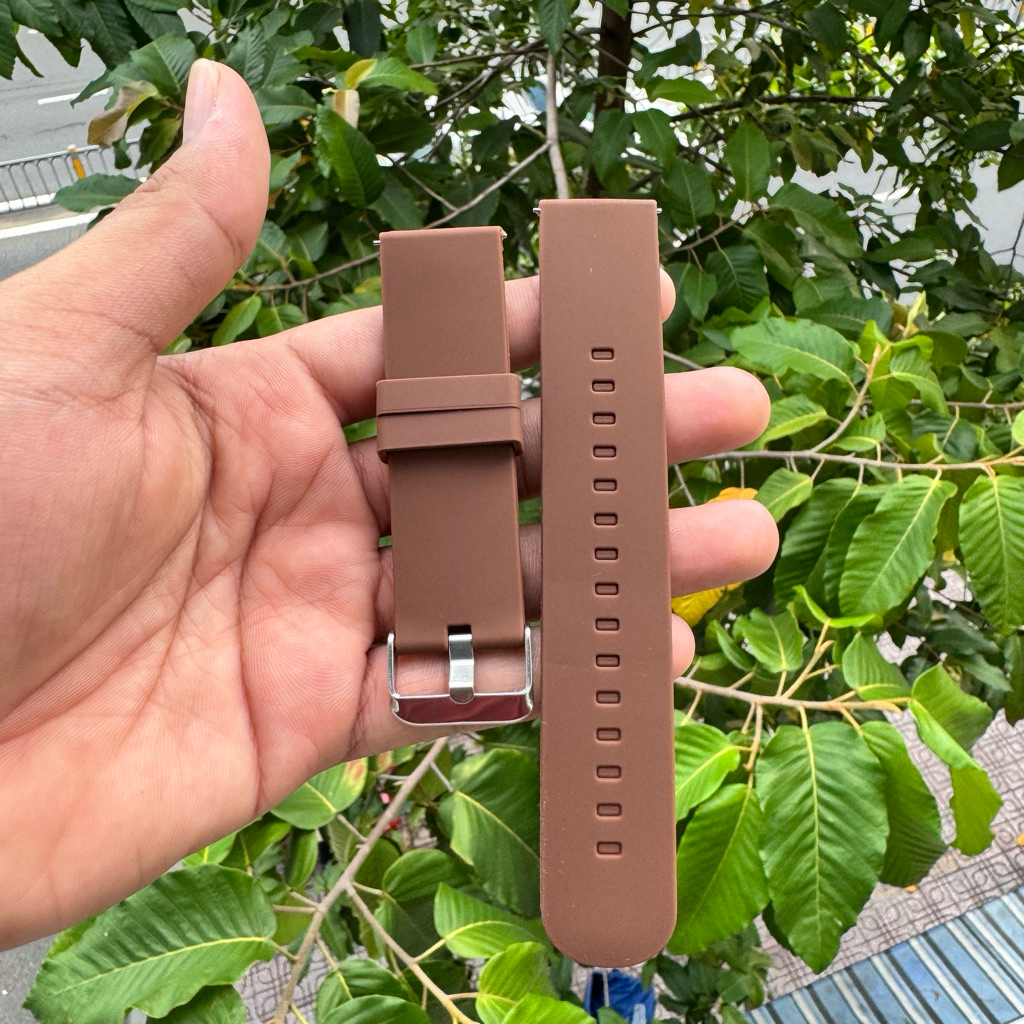 Dây Đồng Hồ Silicon Cao Su Cao Cấp Đủ Size 12/14/16/18/20/22/24 Kèm Chốt Thông Minh Thay Nhanh Cho Casio Citizen Seiko..