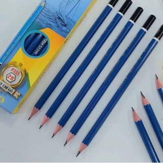 LEAFBOOK Hộp 12 Cây Bút Chì Gỗ G-Star P333 (2B/3B/4B/5B/6B) – Chì Đậm Đều, Dễ Chuốt, Không Gãy Vụn, Chính Hãng