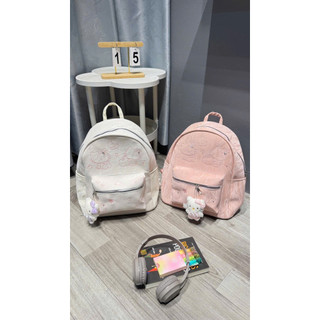 Balo Da Nhung Táo Mèo Hello Kitty Thêu Hình Đi Học Size 40 Tặng Kèm Móc Charm Kitty Cho Học Sinh Sinh Viên [LM2644]