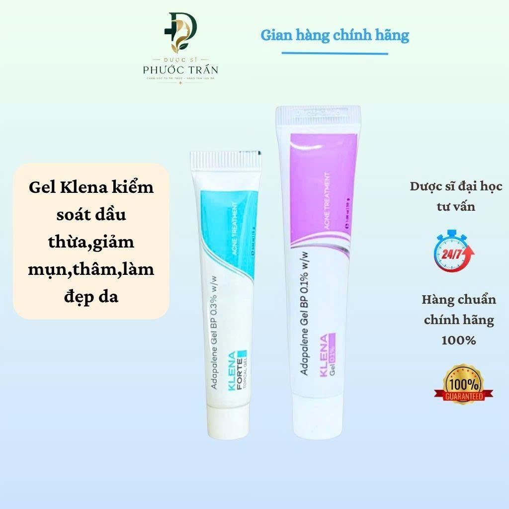 Kem Mụn Klena Forte 0.1% 0.3% Hỗ Trợ Giảm Mụn, Mờ Thâm, Sáng Da 15g
