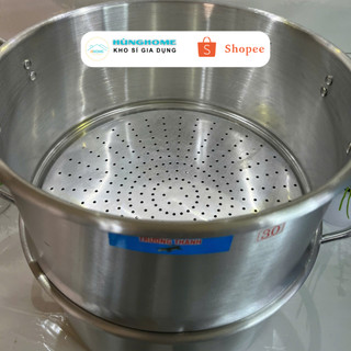 Chõ hấp 2 tầng, Nồi hấp xôi, hấp cách thủy, chõ đồ xôi tách rời 2 tầng bằng nhôm cao cấp, chất lượng cao [nhiều size]