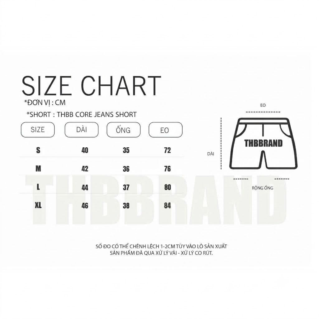 THBBRAND - Quần short trên gối “THBB BASIC KHAKI JEANS” - [form trên gối]/ BE | BigBuy360 - bigbuy360.vn