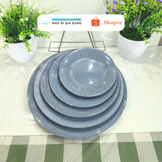[Kho sỉ] Đĩa nhựa melamine- đĩa cạn lòng- đĩa ăn cho quán ăn, gia đình