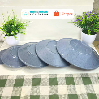 [Kho sỉ] Đĩa nhựa melamine- đĩa cạn lòng- đĩa ăn cho quán ăn, gia đình