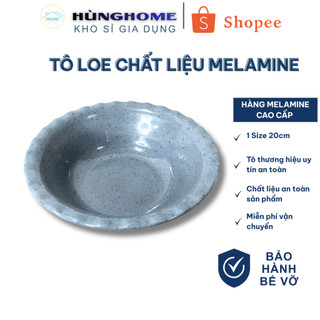 Tô Nhựa Phíp Loa Loe – Bát Phíp Đựng Thức Ăn Đủ Size Màu Xanh Đen Trắng Be – Tô 8 Bèo