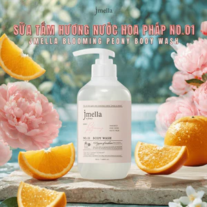JMELLA |Blooming Peony Body Wash| No.01 - Sữa Tắm Hương Hoa Mẫu Đơn Dưỡng Ẩm, Làm Sạch Da