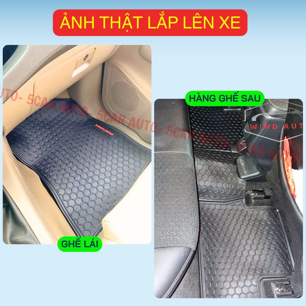 Thảm Lót Sàn Cao Su Xe TOYOTA FORTUNER 2006-Nay - Cao su đúc Không Mùi , Vừa Khít Form Xe- Chống Nước, Dễ Dàng Lắp Đặt