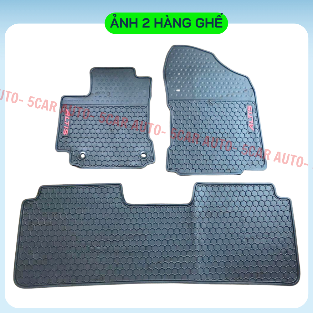 Thảm Lót Sàn Cao Su Xe TOYOTA ALTIS 2015- NAY - Cao su đúc Không Mùi , Vừa Khít Form Xe- Chống Nước, Dễ Dàng Lắp Đặt