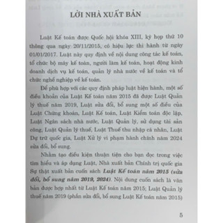Luật Kế Toán Năm 2015 (Sửa Đổi, Bổ Sung Năm 2019, 2024)