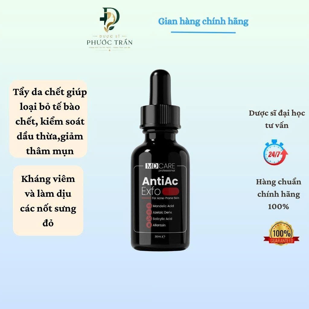 Tẩy Tế Bào Chết Kiểm Soát Mụn, Giảm Viêm Và Giảm Tiết Dầu MD CARE AntiAc Exfo.