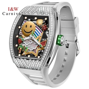 Đồng Hồ Nam Chính Hãng I&W Carnival 757G2-S1 Full Box Chống Nước Kính Sapphire (Máy Cơ Tự Động)
