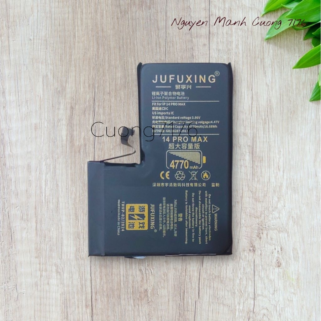 Pin JUFUXING Dung Lượng Cao (4700mAh) Đã Qua Sử Dụng Còn 100% Dành Cho 14 Pro Max