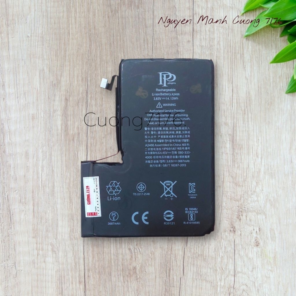 Pin Dung Lượng Tiêu Chuẩn (3687mAh) Đã Qua Sử Dụng Còn 100% Dành Cho 12 Pro Max Hãng PP