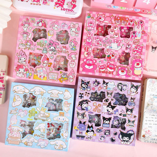 Hộp 100 Tấm Nhãn Dán Sticker, Họa Tiết Hoạt Hình Siêu Dễ Thương, Dán Trang Trí Sách Vở, Đồ Chơi