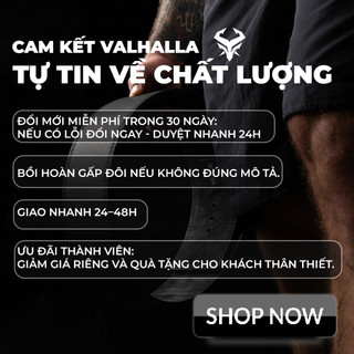 Dây Kéo Lưng VALHALLA Lifting Straps Có Đệm Cổ Tay Trợ Lực Deadlift Kéo Xô Tập Gym