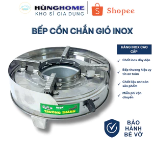 Bếp Cồn Mini , Bếp Cồn Inox Có Chắn Gió Nhỏ Gọn - HùngHome