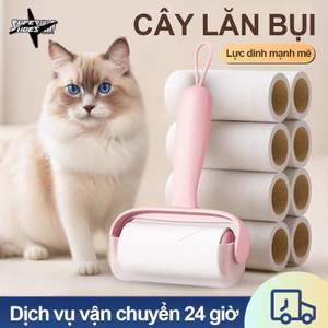 Cây Lăn Bụi Lăn Dính Chặt Lông Và Bụi - Dùng Được Cho Sofa, Ga Giường Và Thảm, Thiết Kế Xé Chéo