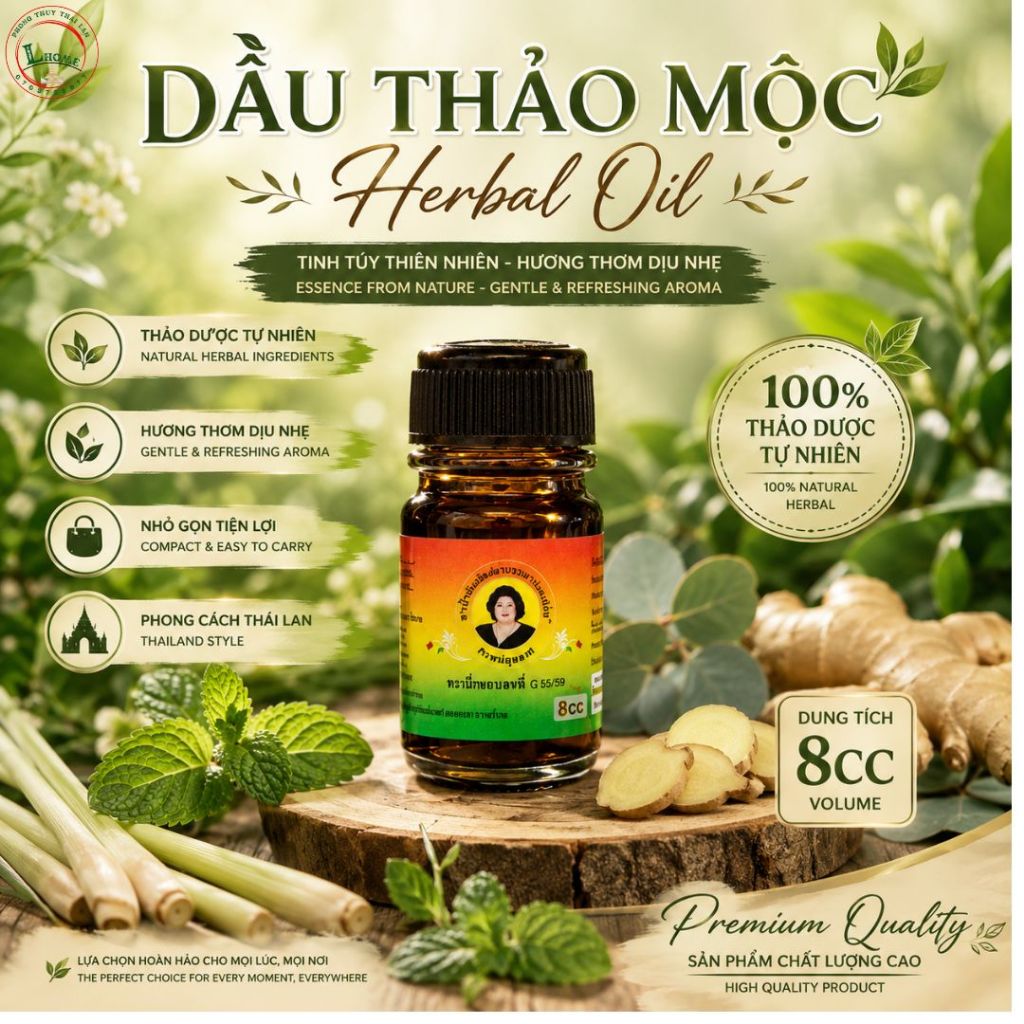 Dầu Bà Mập 3cc - Hương Thảo Mộc Tự Niên, Chăm Sóc Cơ Thể Hiệu Quả